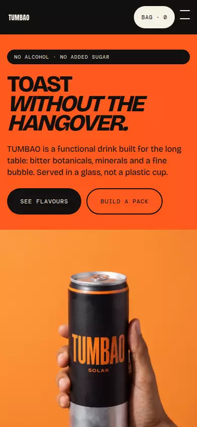 TUMBAO — vista móvil